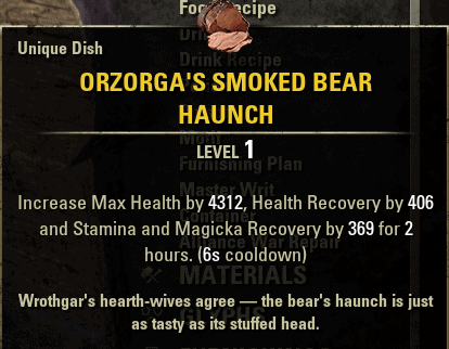 Orzorga's Smoked Bear Haunch
